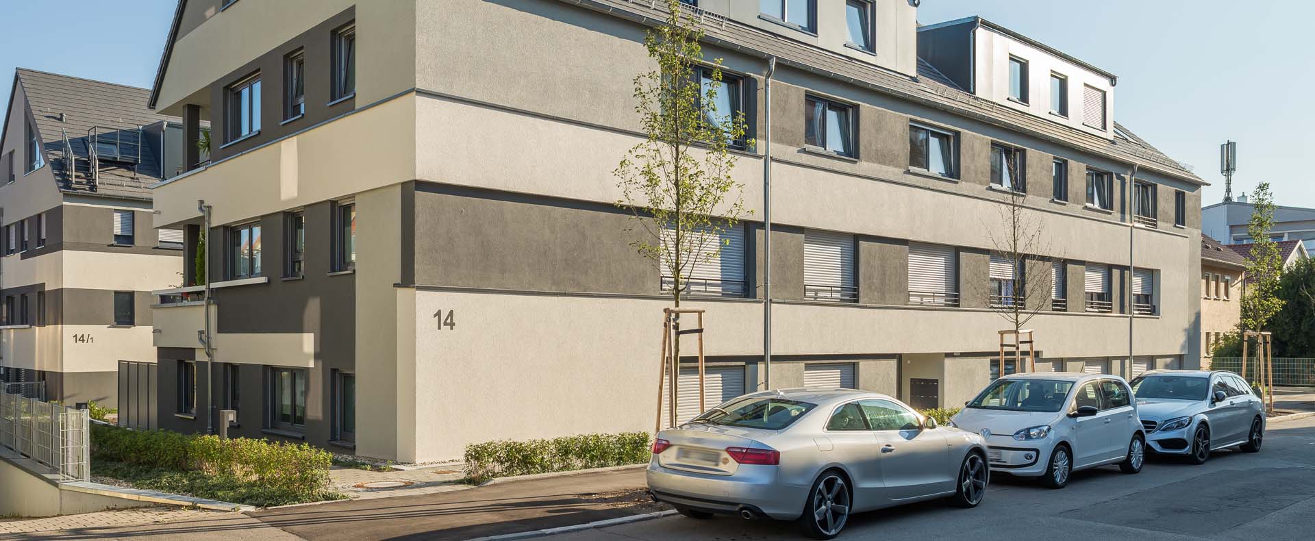 Neubau von 2-Wohngebäude in gewachsener Struktur in Böblingen