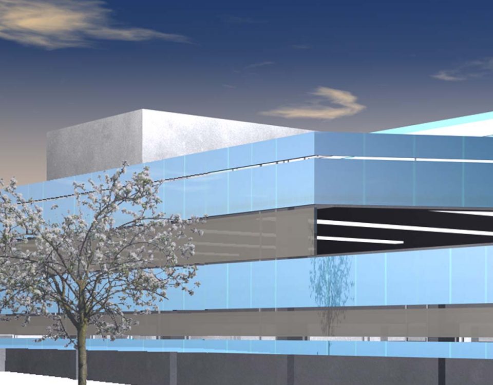 Konzept Parkhaus Bad Wildbad , Konzept 2008, Fassade als Photovolteik